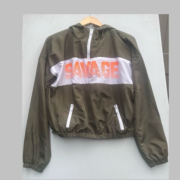 rue21 Cropped Windbreaker size M - Picture 1 of 5